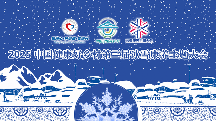 2025中国健康好乡村 第三届冰雪康养主题大会封面